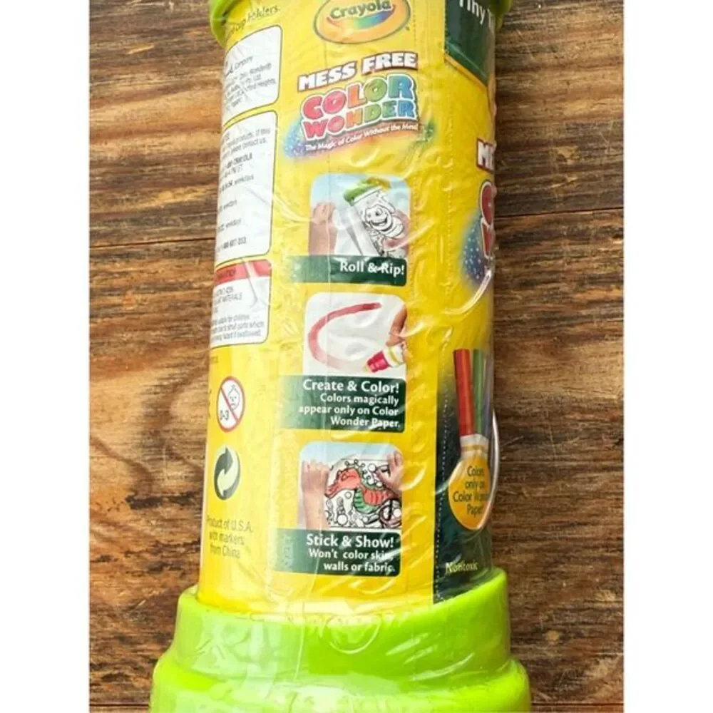 Crayola Color Wonder Tiny Tube 3 Mess Free Markers & 18‎ Pages New 2012